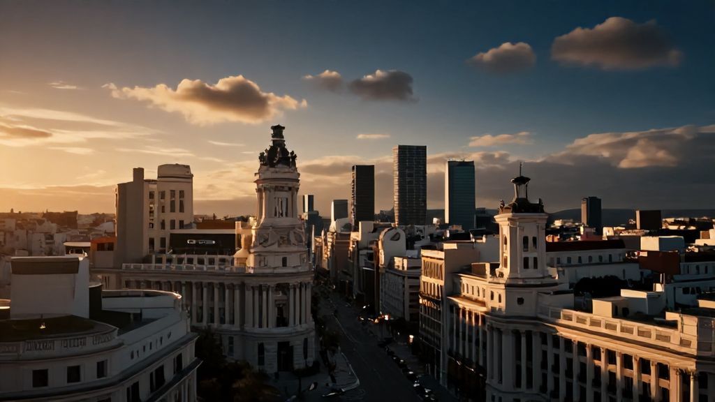 Profesional en oficina moderna en Madrid